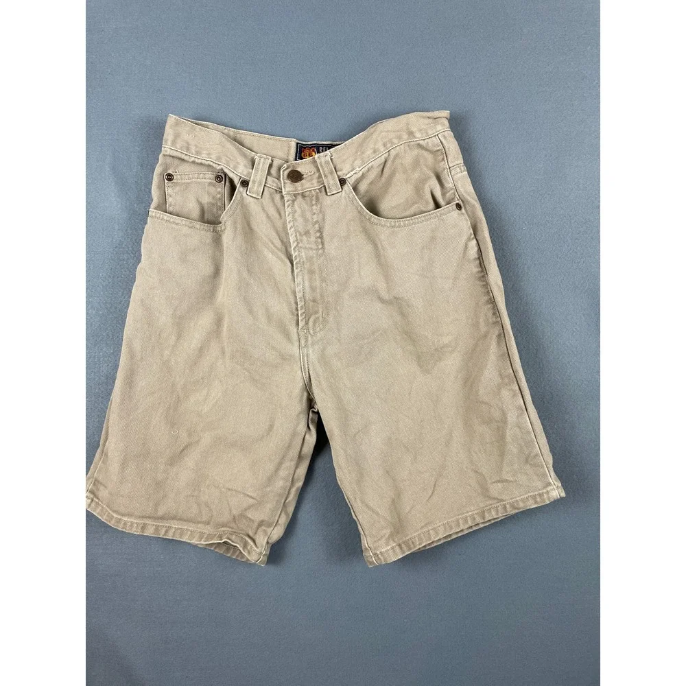 Route 66 Relaxed Fit Walking Shorts Gorpcore Streetwear Vintage‎ Khaki Cotton 30